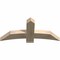 Ekena Millwork Bellingham Rough Sawn Timber Gable Bracket, Douglas Fir, 48"W x 22"H x 4"D x 6"F, 11/12 Pitch GBW048X22X0406BEL00RDF - alternate 2